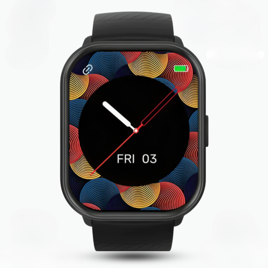 PulseMate Smartwatch – Funcións de saúde e resistente á auga IP68