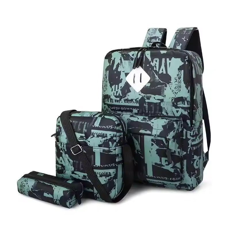 Nomadia – Conxunto de mochila lixeira de 3 pezas transpirable – escola e exterior