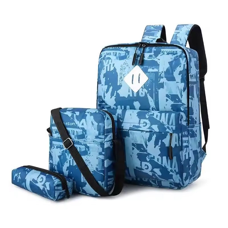 Nomadia – Conxunto de mochila lixeira de 3 pezas transpirable – escola e exterior