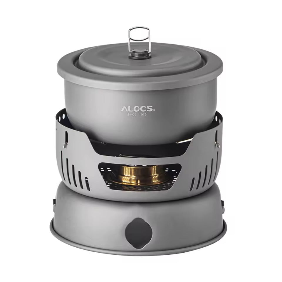 TrailMate Set de cuina per acampar – Fogó portàtil per a exterior, senderisme i barbacoa