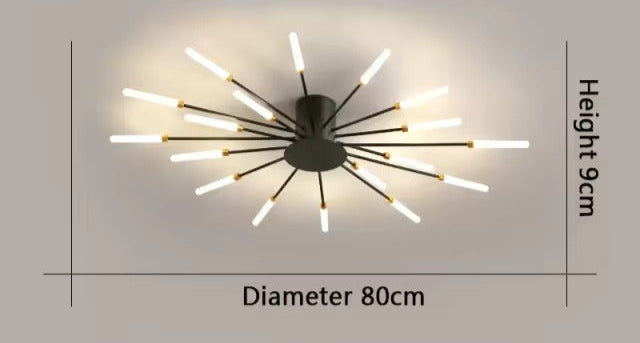 Aurestrom Llum de sostre – Disseny modern de remolí amb diverses làmpades LED i acabat de luxe