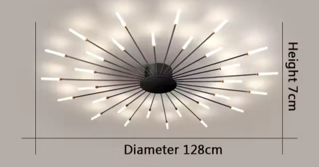 Aurestrom Llum de sostre – Disseny modern de remolí amb diverses làmpades LED i acabat de luxe