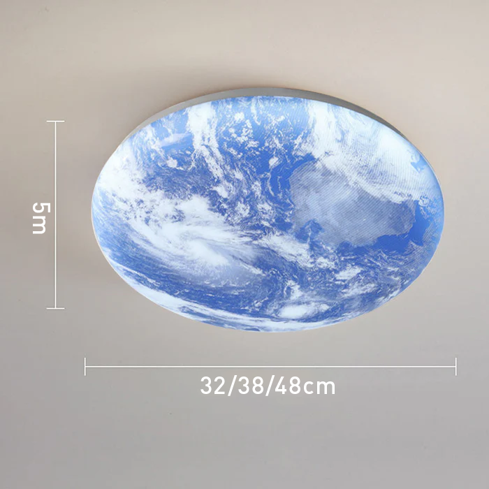 Lunaro Plafondlamp – Disseny Modern Rodó de Fusta Massissa amb Il·luminació LED Càlida