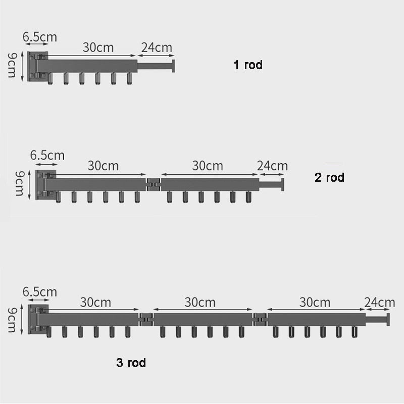 Drynox Uittrekbare Wasdroger – Inklapbare Wanddrooglijn voor Balkon & Badkamer