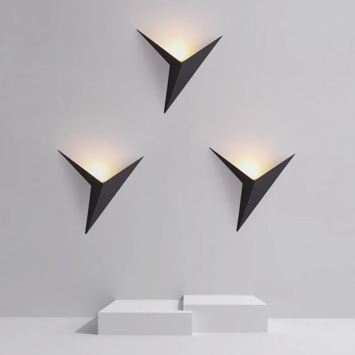 Lámpara de pared Origana – Diseño geométrico moderno de origami con luz LED cálida o fría
