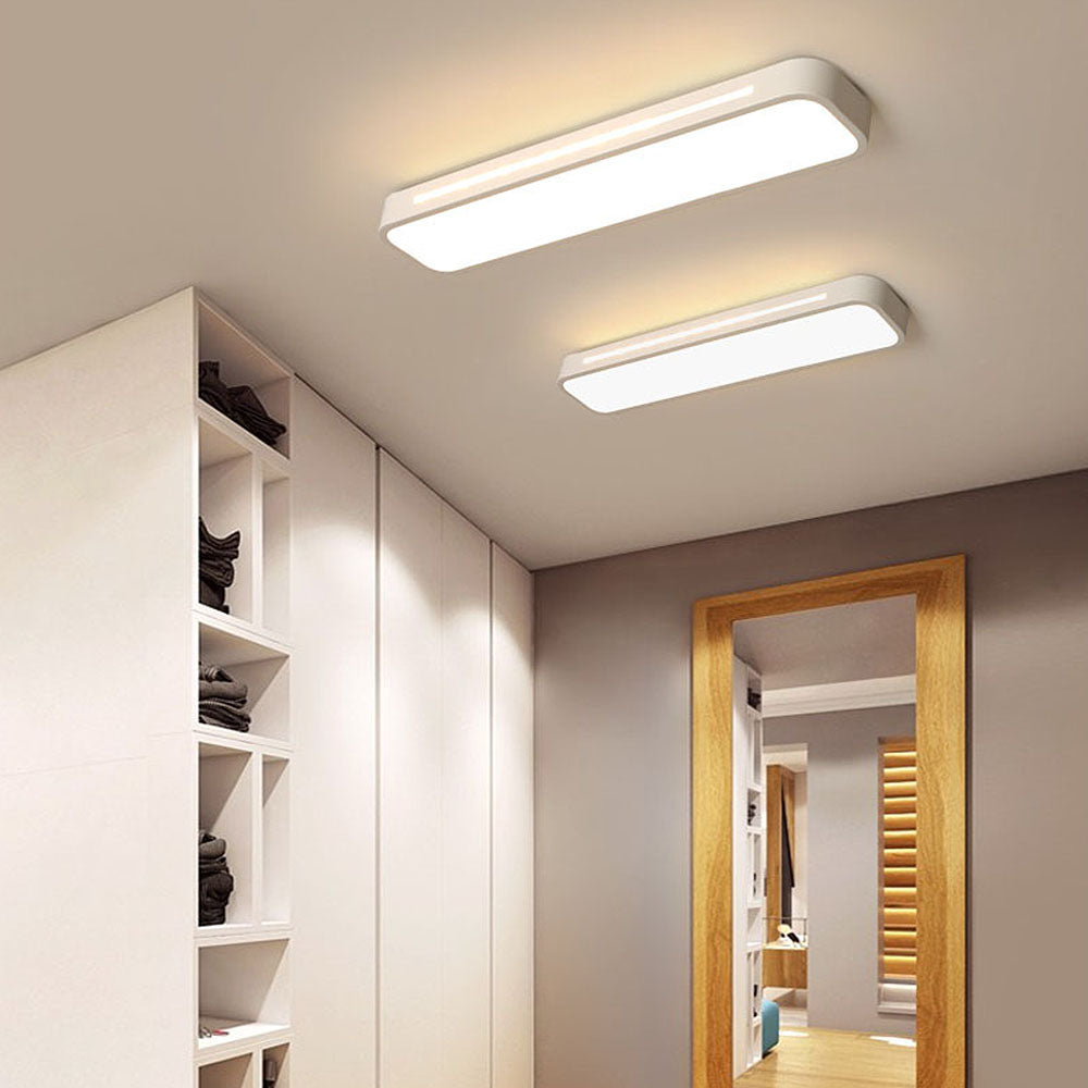 Nordelio Plafondlamp – Design Minimalista Escandinavo com Perfil LED Delgado &amp; Alto Rendimento Luminoso