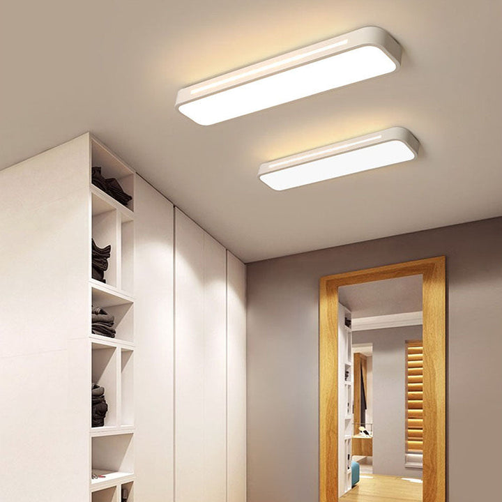 Nordelio Plafondlamp – Design Minimalista Escandinavo com Perfil LED Delgado &amp; Alto Rendimento Luminoso
