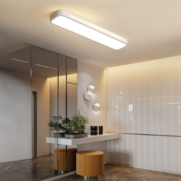 Nordelio Plafondlamp – Design Minimalista Escandinavo com Perfil LED Delgado &amp; Alto Rendimento Luminoso