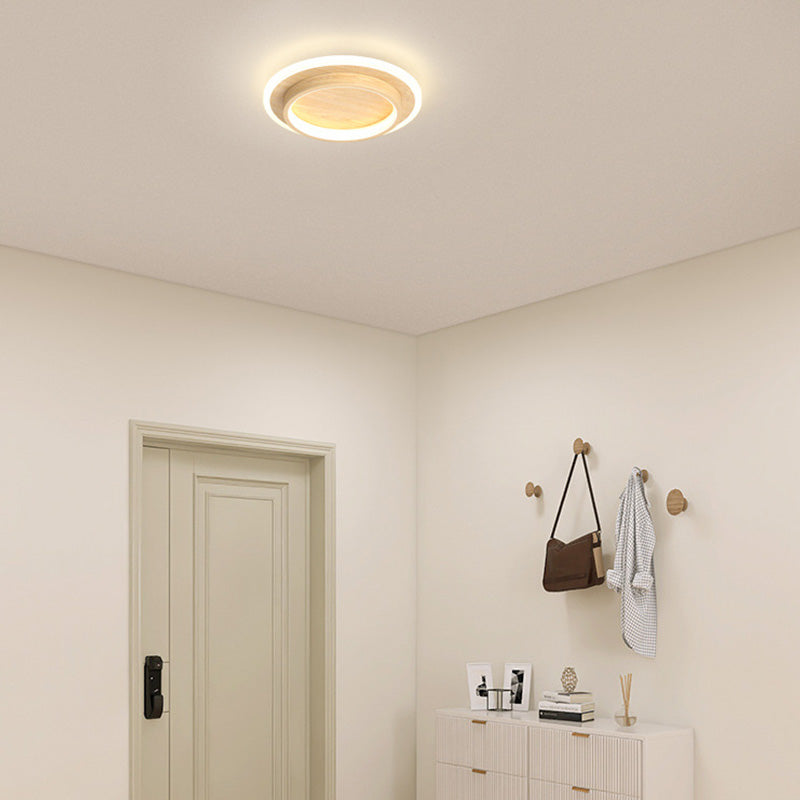 Eldaro Lámpara de techo – Lámpara de techo LED redonda de metal y acrílico con diseño moderno minimalista