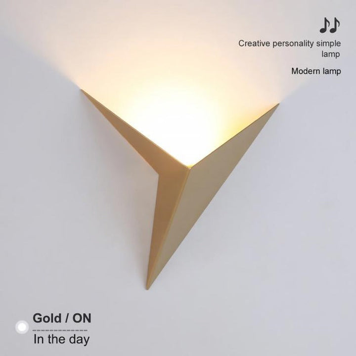Lámpara de pared Origana – Diseño geométrico moderno de origami con luz LED cálida o fría