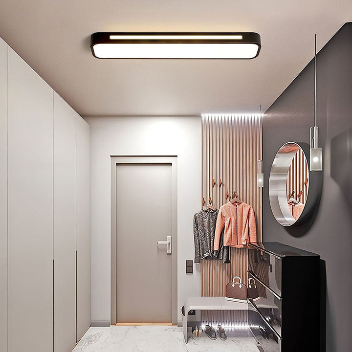 Nordelio Plafondlamp – Design Minimalista Escandinavo com Perfil LED Delgado &amp; Alto Rendimento Luminoso