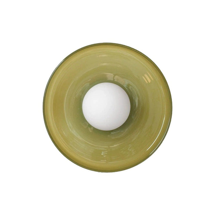 Culina Plafondlamp – Moderno design rotondo in vetro con montaggio a filo compatto e attacco G9