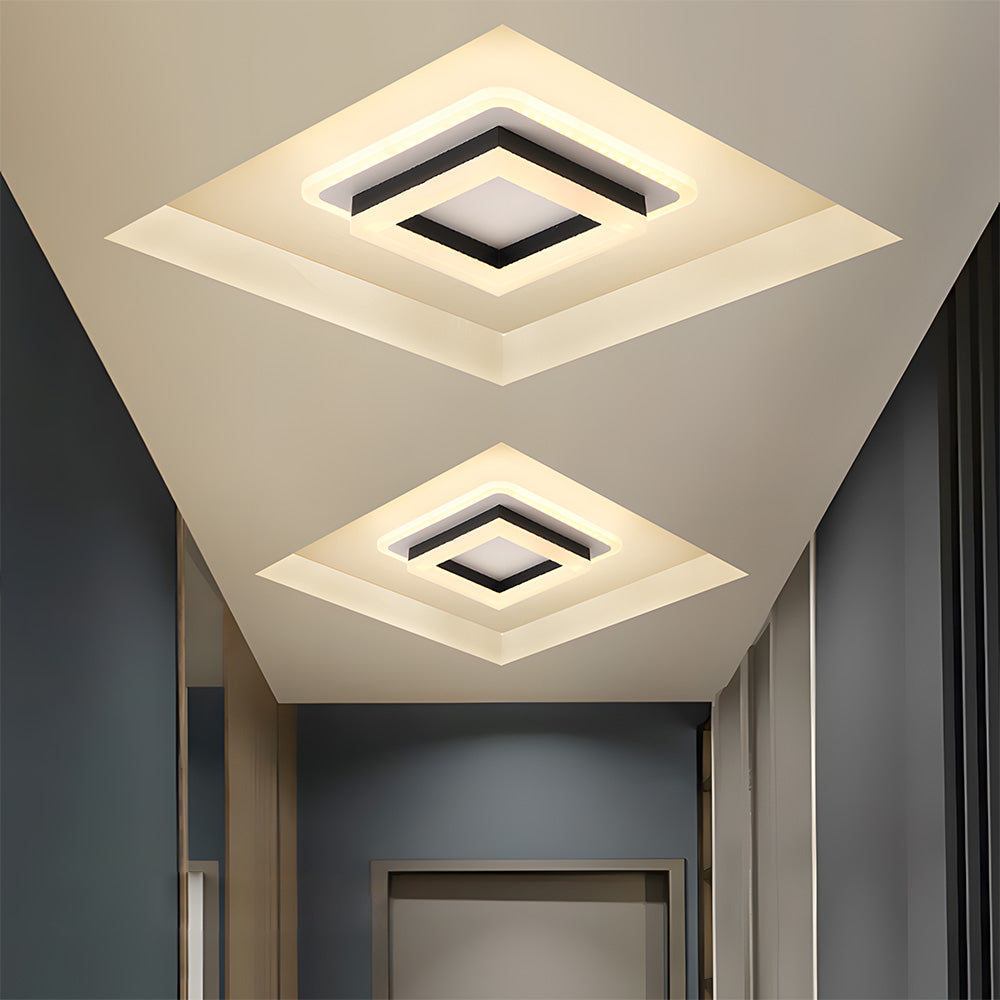 Vierkante LED plafondlamp – Dimbaar licht, modern design &amp; energiezuinig