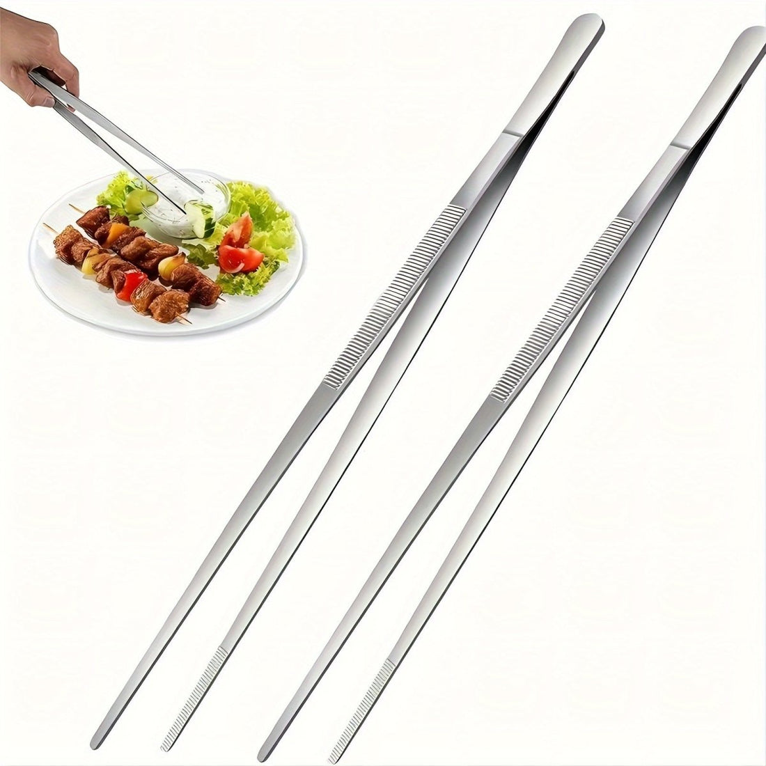 FIREPROOF - Multifunctional Grill Tongs 25 cm for Picnic and Home Kitchen Vestragear