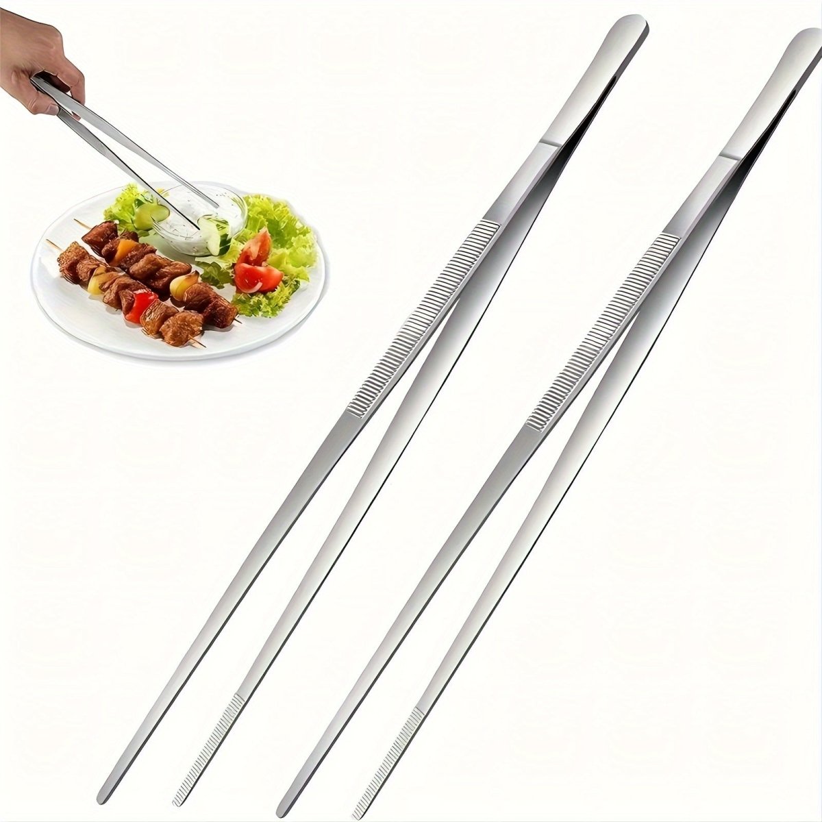 FIREPROOF - Multifunctional Grill Tongs 25 cm for Picnic and Home Kitchen Vestragear