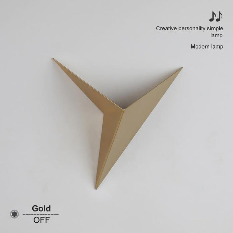 Lámpara de pared Origana – Diseño geométrico moderno de origami con luz LED cálida o fría