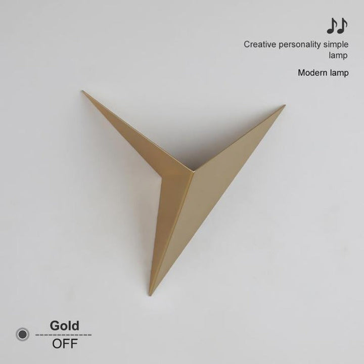 Lámpara de pared Origana – Diseño geométrico moderno de origami con luz LED cálida o fría