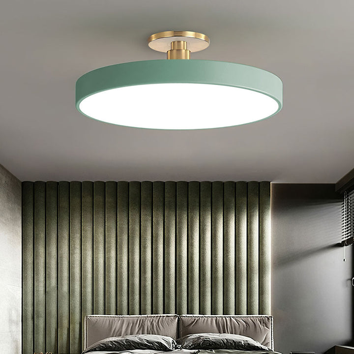 Vionte Plafondlamp – Lampada da soffitto LED rotonda in metallo e acrilico con design a risparmio energetico