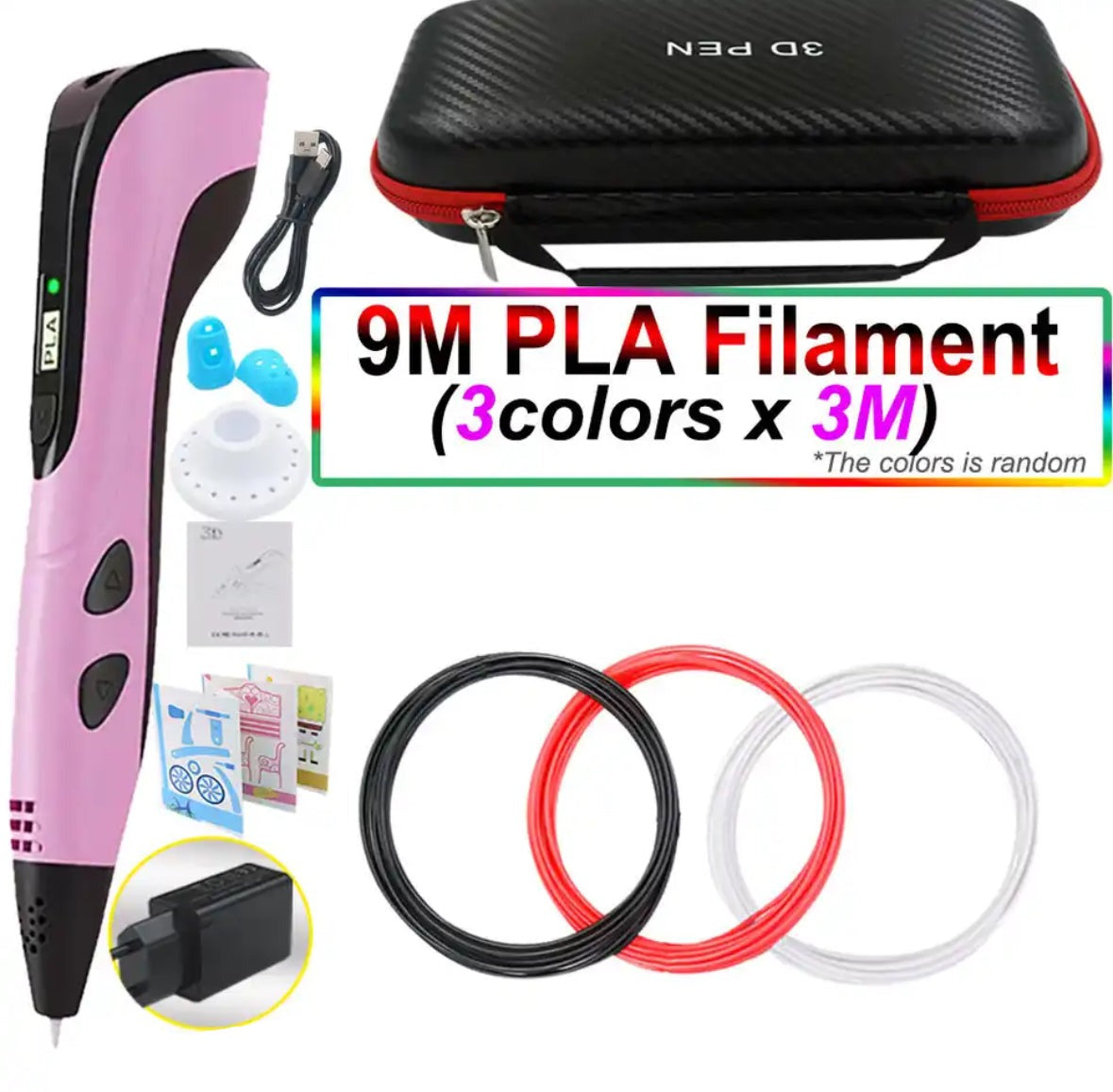 Creaso bolígrafo impresora 3D – bolígrafo fácil de usar para obras de arte creativas en 3D