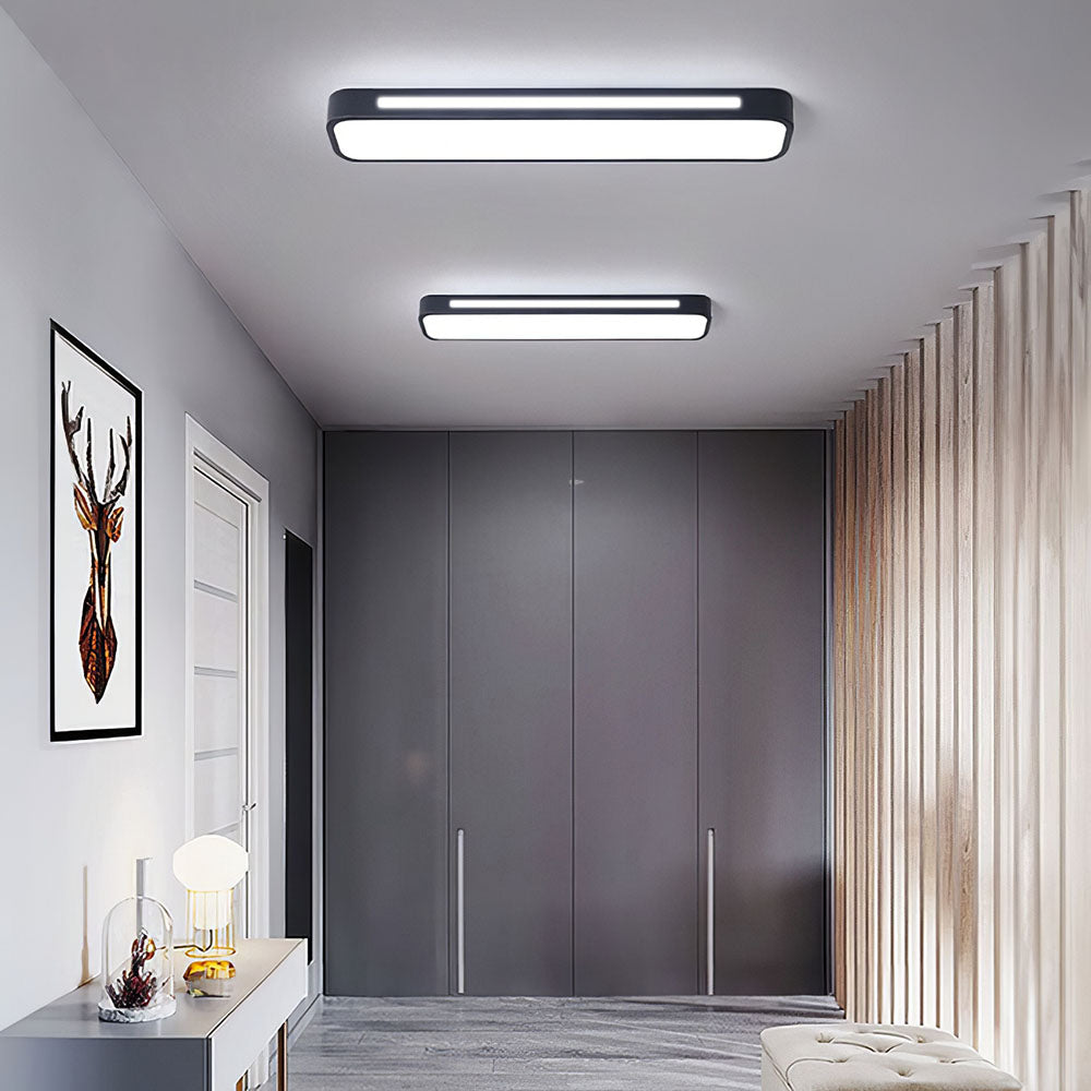 Nordelio Plafondlamp – Design Minimalista Escandinavo com Perfil LED Delgado &amp; Alto Rendimento Luminoso