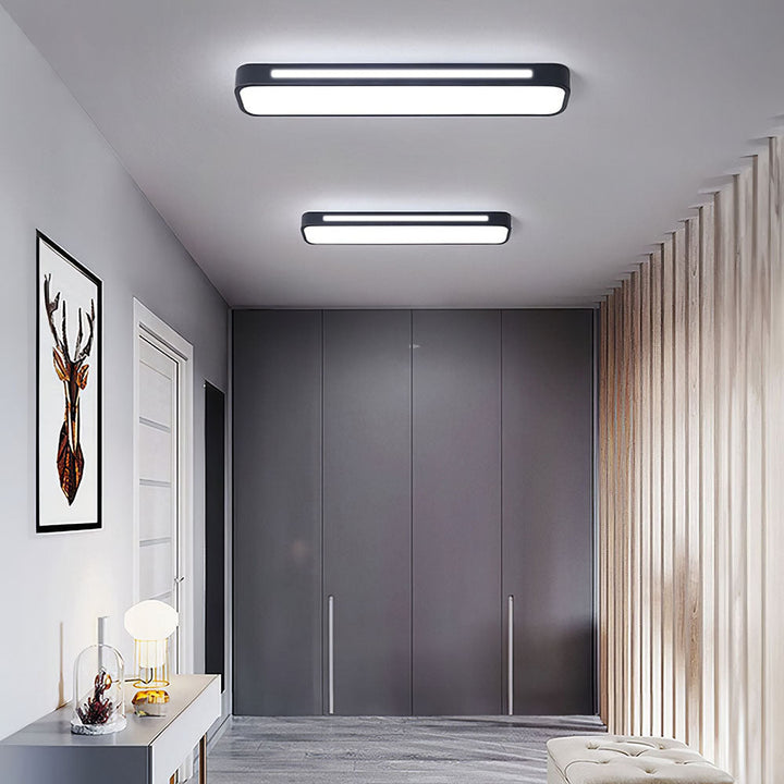 Nordelio Plafondlamp – Design Minimalista Escandinavo com Perfil LED Delgado &amp; Alto Rendimento Luminoso