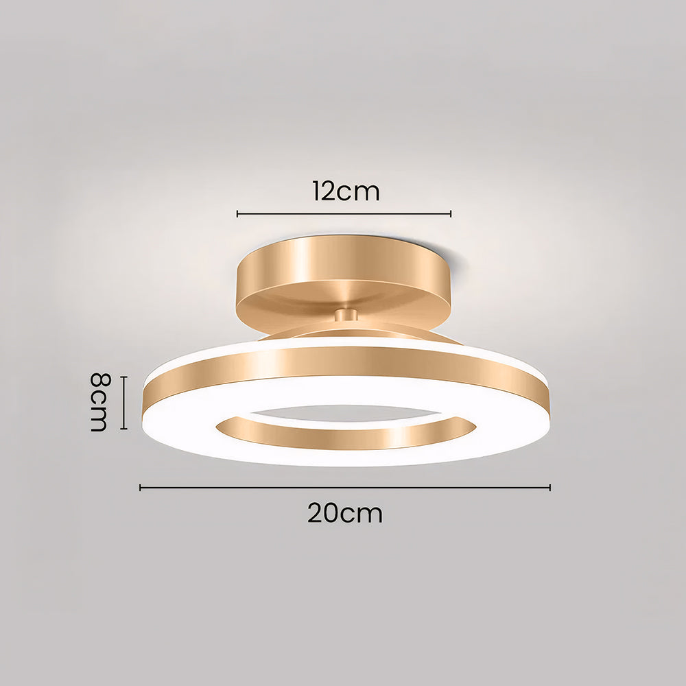Aurion Plafondlamp – Luxe Gouden Design van IJzer met Energiezuinige LED-Verlichting