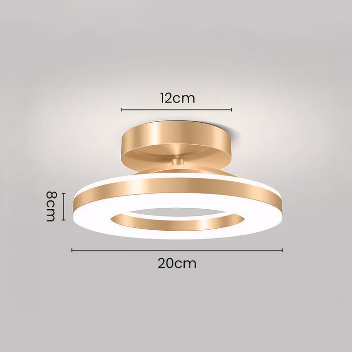 Aurion Plafondlamp – Luxe Gouden Design van IJzer met Energiezuinige LED-Verlichting