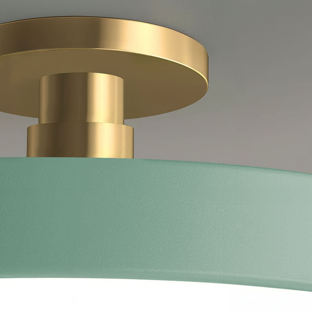 Vionte Plafondlamp – Candeeiro de teto redondo LED em metal e acrílico com design energeticamente eficiente