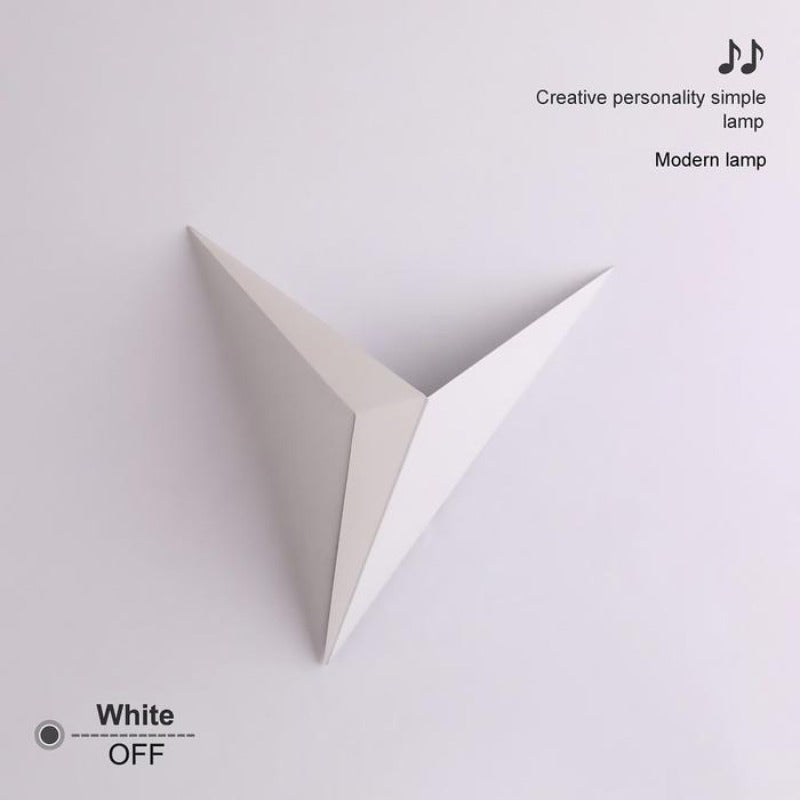 Lámpara de pared Origana – Diseño geométrico moderno de origami con luz LED cálida o fría