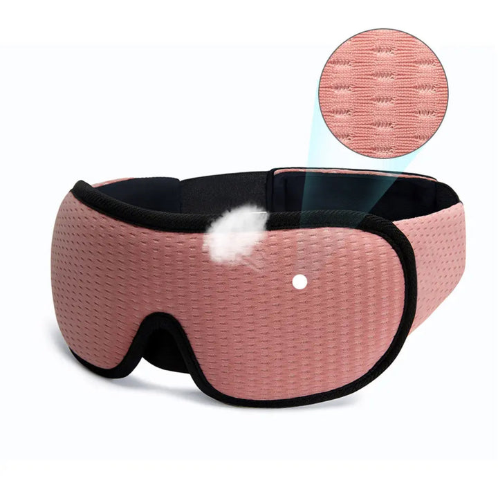 DreamEase Maschera per Dormire – Maschera 3D Traspirante e Opaca con Vestibilità Regolabile