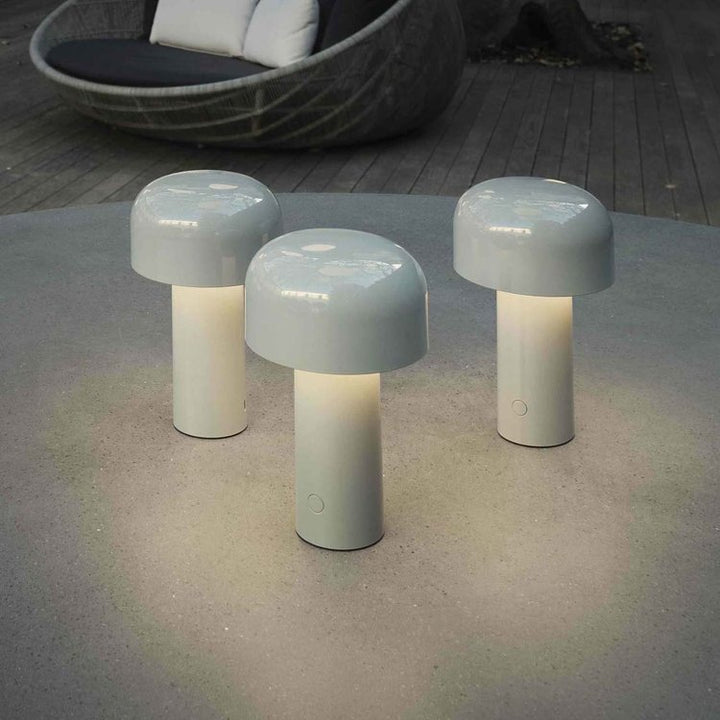 Lunavo HaloGleam Lámpara de Mesa – Inalámbrica, Recargable y Moderna Luz LED en Forma de Hongo