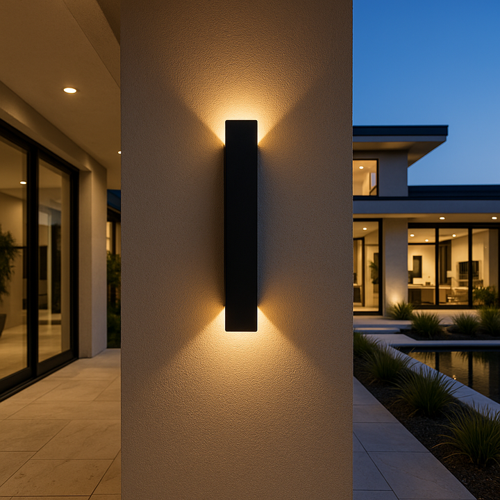Auralight LED Wandlamp – Waterdicht Aluminium voor Buiten &amp; Badkamer