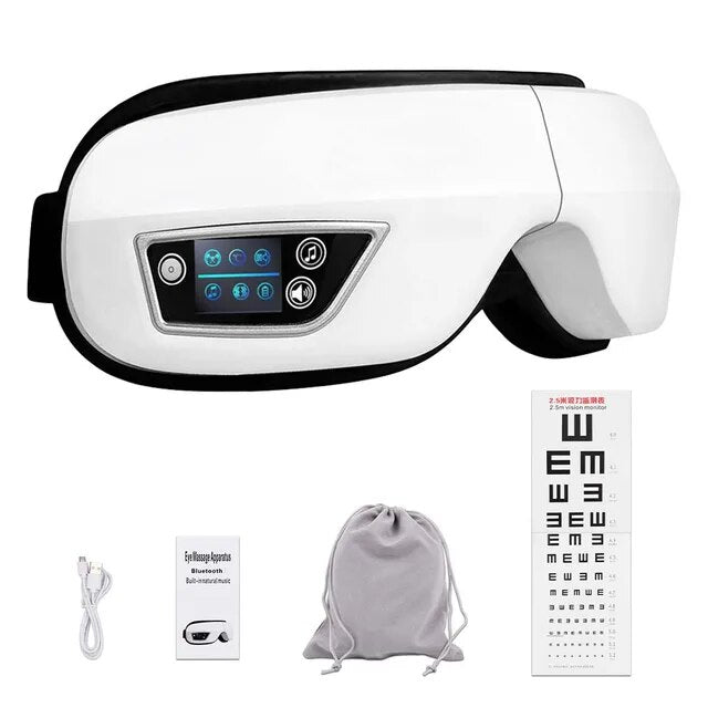 OcuRelax 6D Appareil de massage oculaire – Chaleur, Pression d'air & Musique