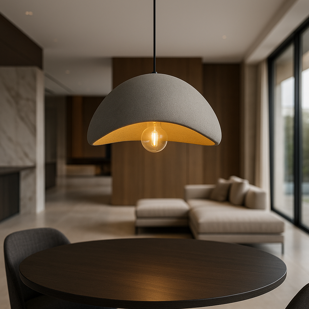 Lámpara colgante Liora – Vidrio y metal regulable para comedor o sala de estar