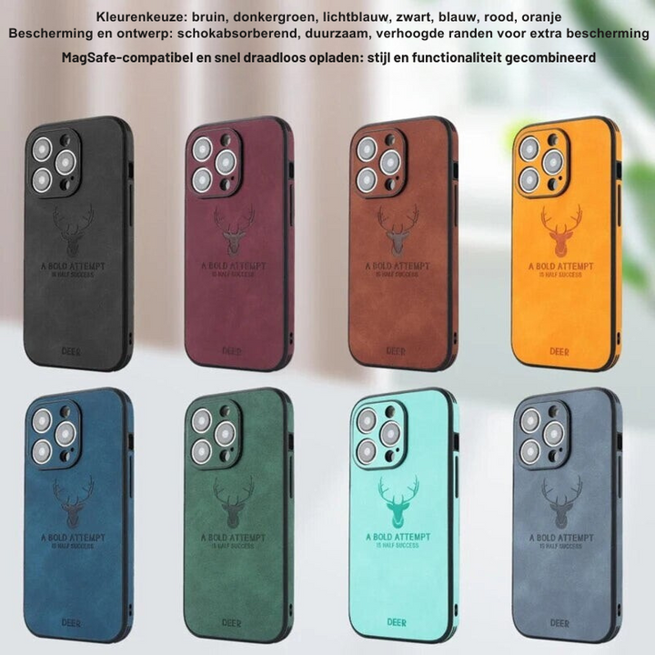 Luxvera – iPhone-hoes echt leer slank &amp; schokbestendig – stijlvol design (Copy) VestraGear