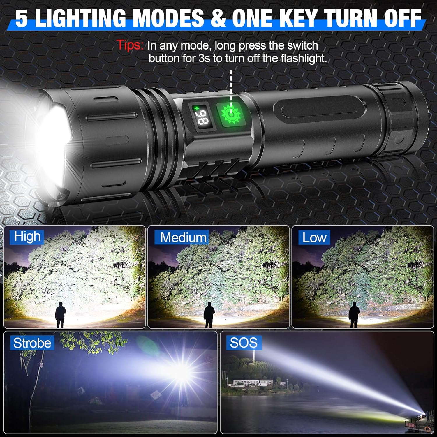 100000 lumen zaklamp 1