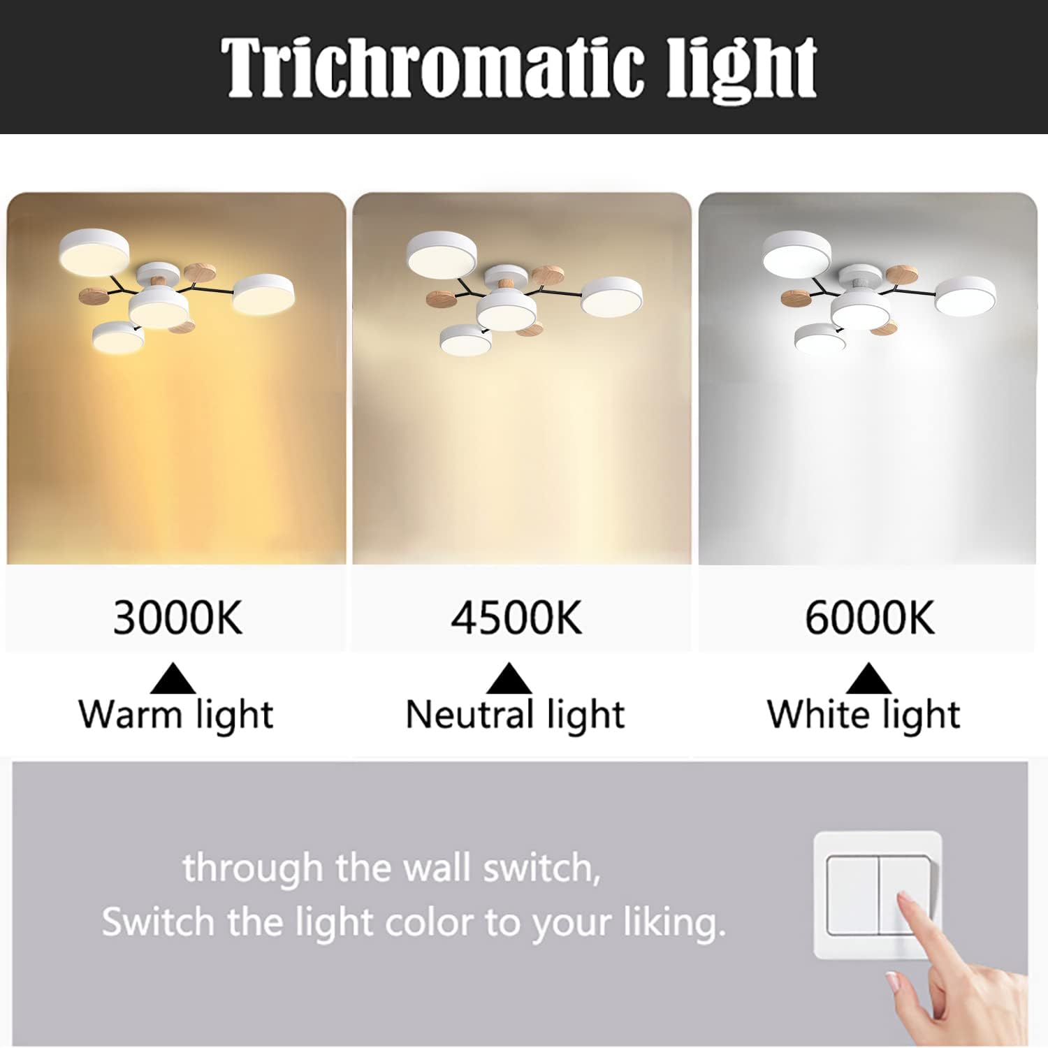 Averna Llum de sostre – Llum de sostre LED rodona de ferro i acrílic amb alta emissió de llum