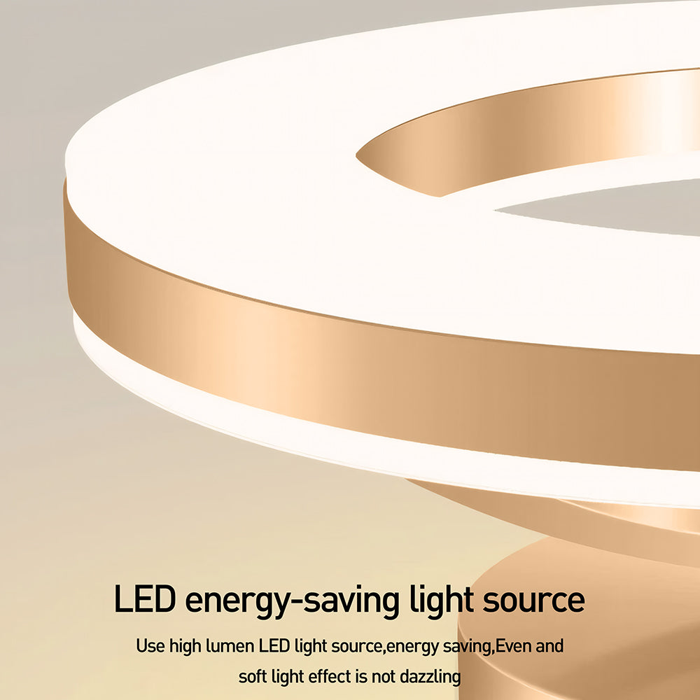 Aurion Plafondlamp – Disseny daurat de luxe de ferro amb il·luminació LED eficient energèticament