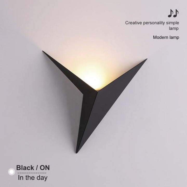 Lámpara de pared Origana – Diseño geométrico moderno de origami con luz LED cálida o fría