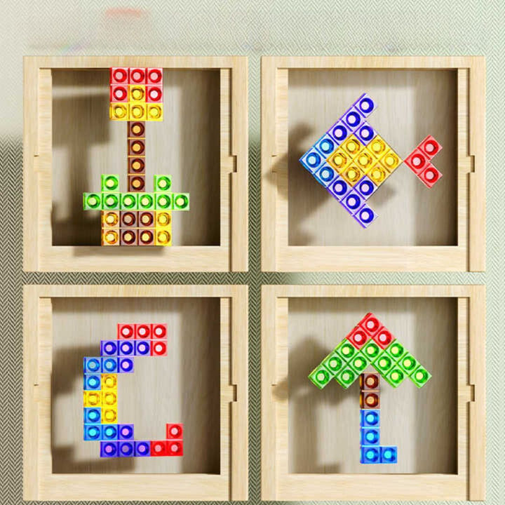 Timberplay Tetris Puzzel – Houten Educatief Bordspel voor Alle Leeftijden