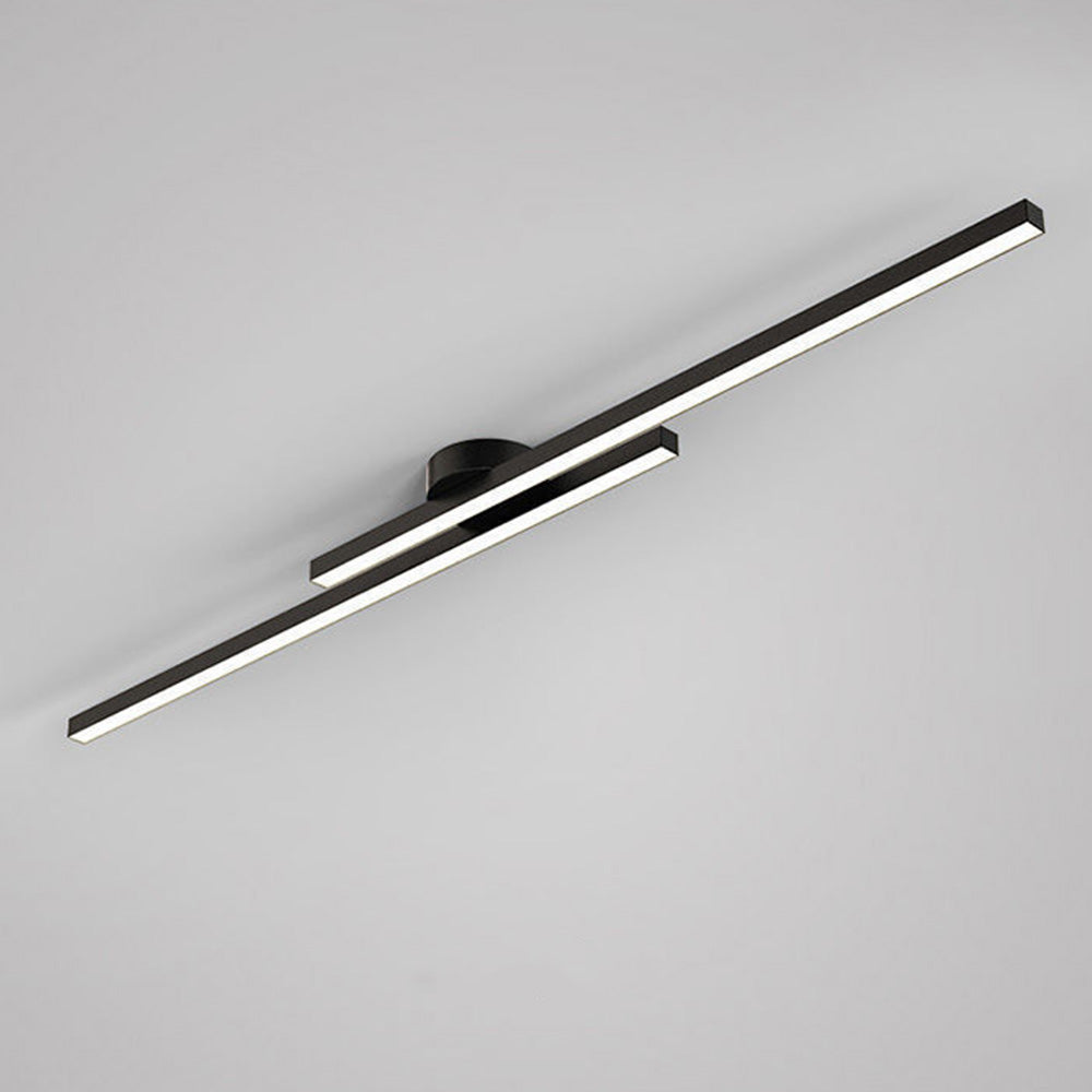 Norvion Plafondlamp – Lampada da soffitto LED allungata in alluminio con design minimalista elegante