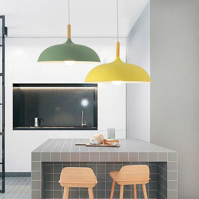 ScandiLuxe Candeeiro de Teto – Lâmpada LED de madeira de carvalho com design escandinavo e cabo ajustável