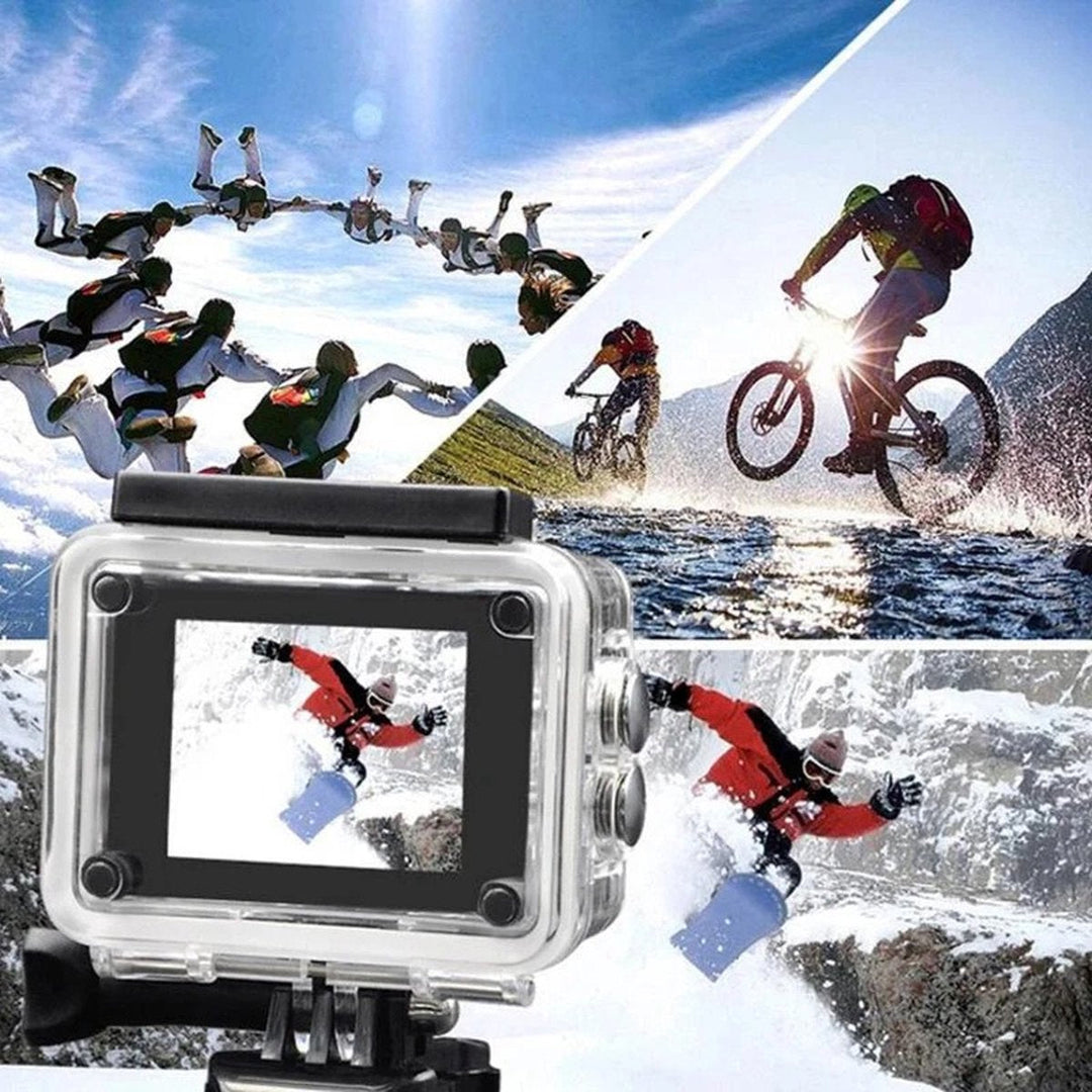 Câmara de ação 4K – Imagem nítida, 60FPS e à prova de água até 30 m