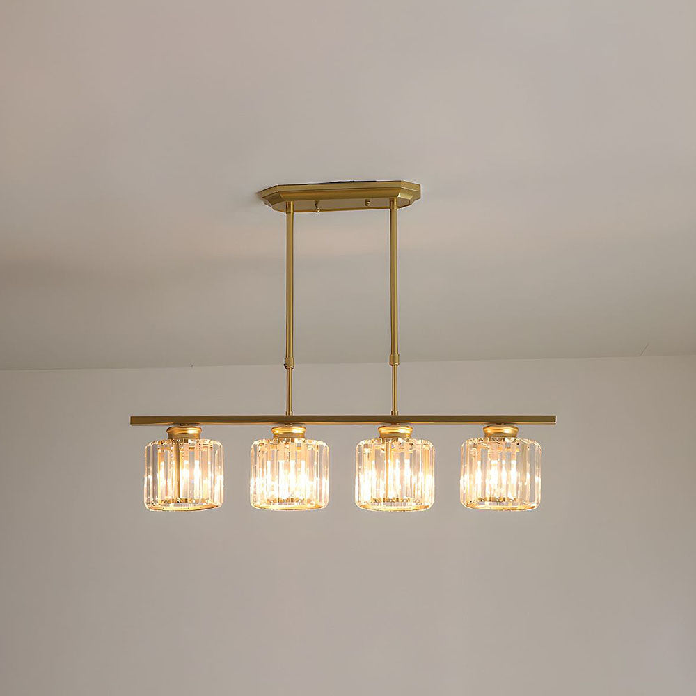Lámpara colgante Artesso – Diseño Art Deco con pantallas de vidrio y altura ajustable