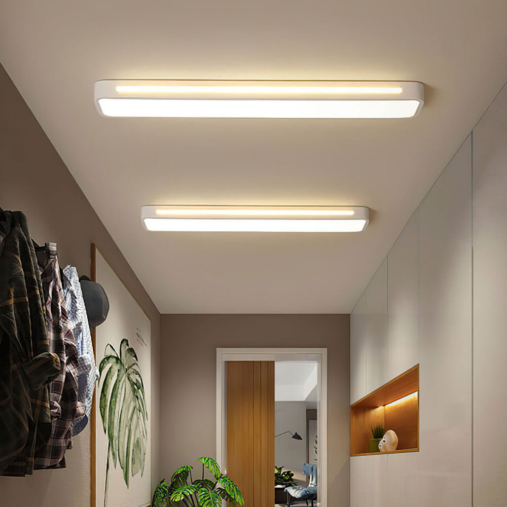 Nordelio Plafondlamp – Design Minimalista Escandinavo com Perfil LED Delgado &amp; Alto Rendimento Luminoso