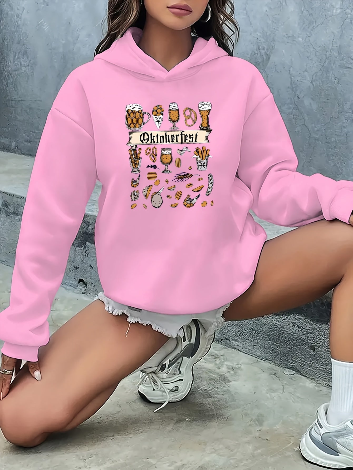 AlpenJoy – Dames Hoodie Anna – Oktoberfest Warm voor Herfst & Winter