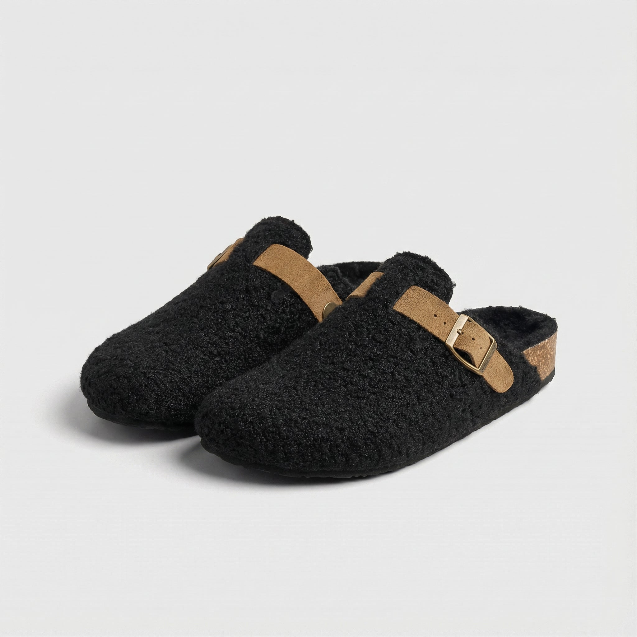Pantofole Donna – Morbidi Ciabattini in Peluche con Fibbia e Suola Confortevole