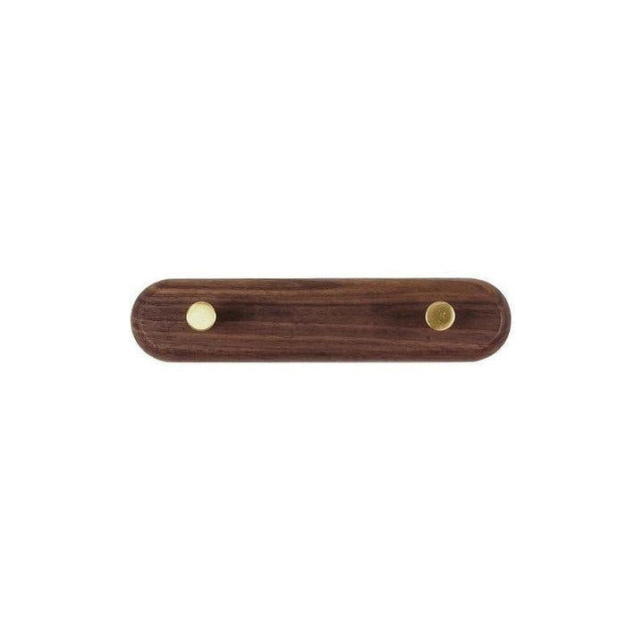 NordicHook – Houten Wandkapstok met Messing Haken – Moderne Woonopslag