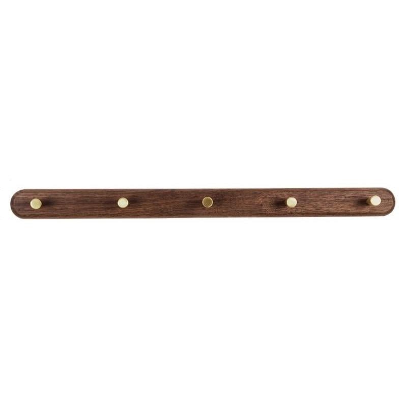 NordicHook – Perchero de Pared de Madera con Ganchos de Latón – Almacenamiento Moderno para el Hogar