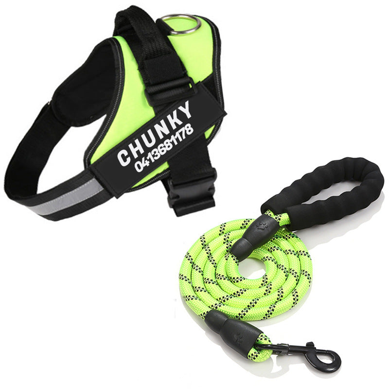 Dogura – Arnés para Perro Anti-Trek Reflectante y Cómodo con Nombre